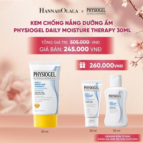  KEM CHỐNG NẮNG DƯỠNG ẨM PHYSIOGEL DAILY MOISTURE THERAPY 30ml 