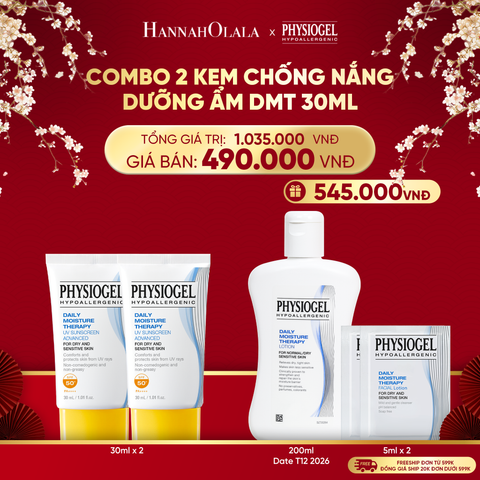  A1700_DEAL 12: BỘ 2 KEM CHỐNG NẮNG DƯỠNG ẨM PHYSIOGEL DAILY MOISTURE THERAPY 30ML 
