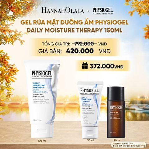  GEL RỬA MẶT PHYSIOGEL DAILY MOISTURE THERAPY 150ML - E1240 
