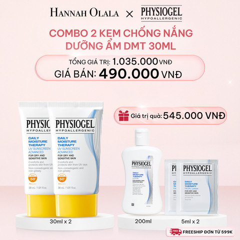  E1057_DEAL 12: BỘ 2 KEM CHỐNG NẮNG DƯỠNG ẨM PHYSIOGEL DAILY MOISTURE THERAPY 30ml 