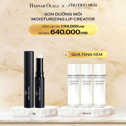  DEAL 17: SON DƯỠNG MÔI SHISEIDO MEN MOISTURIZING LIP CREATOR 2G 