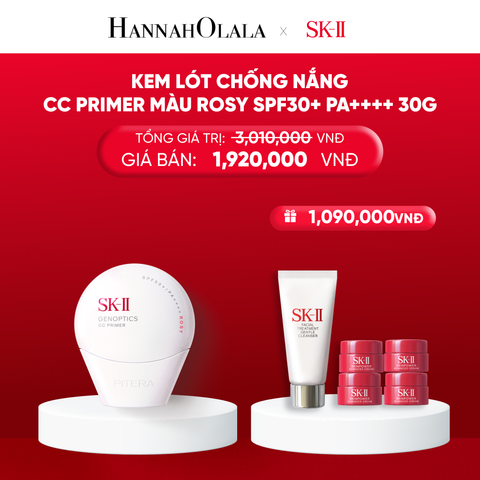  DEAL 18: KEM LÓT CHỐNG NẮNG SK-II CC PRIMER MÀU ROSY 30G 