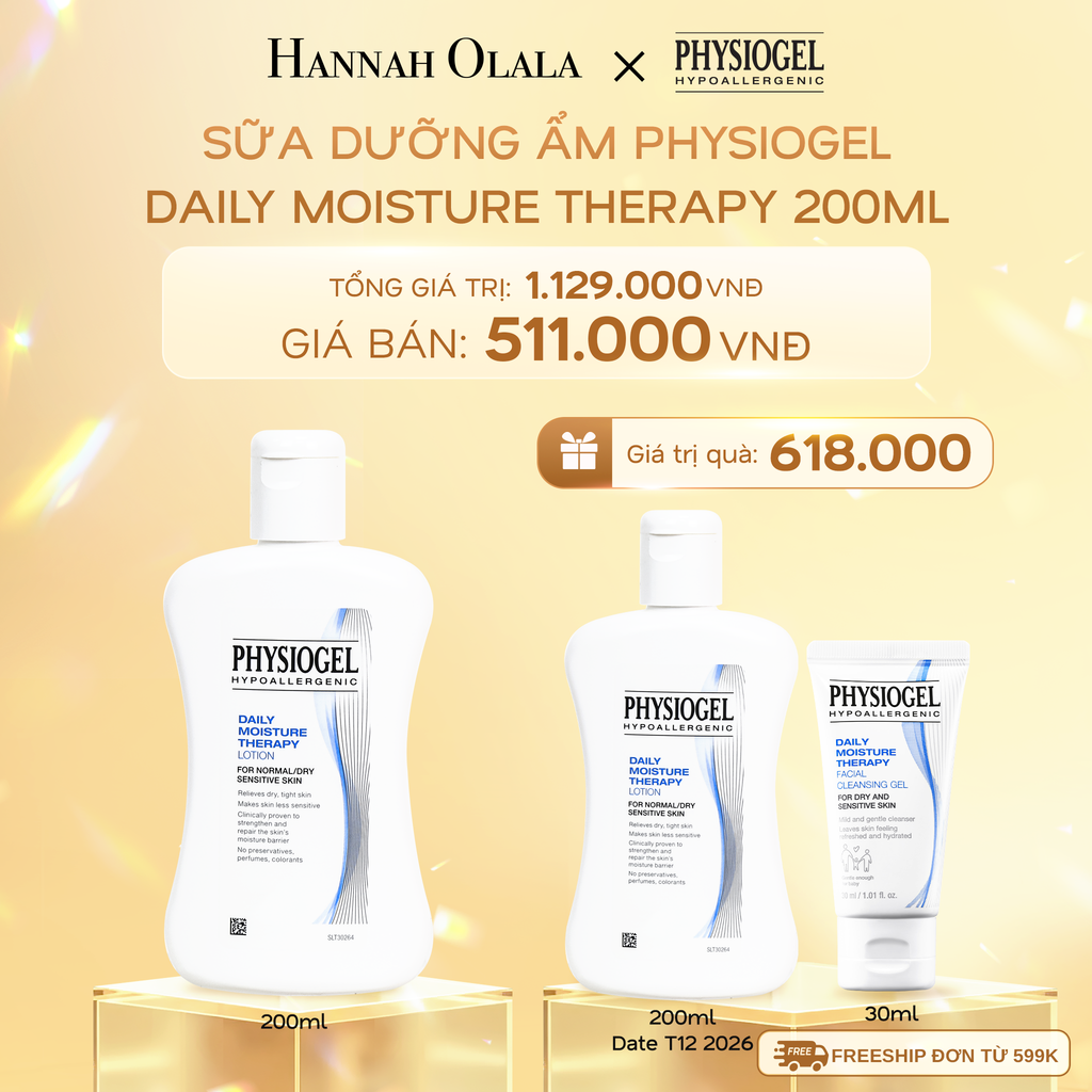  DEAL 1: SỮA DƯỠNG ẨM PHYSIOGEL DAILY MOISTURE THERAPY 200ml 