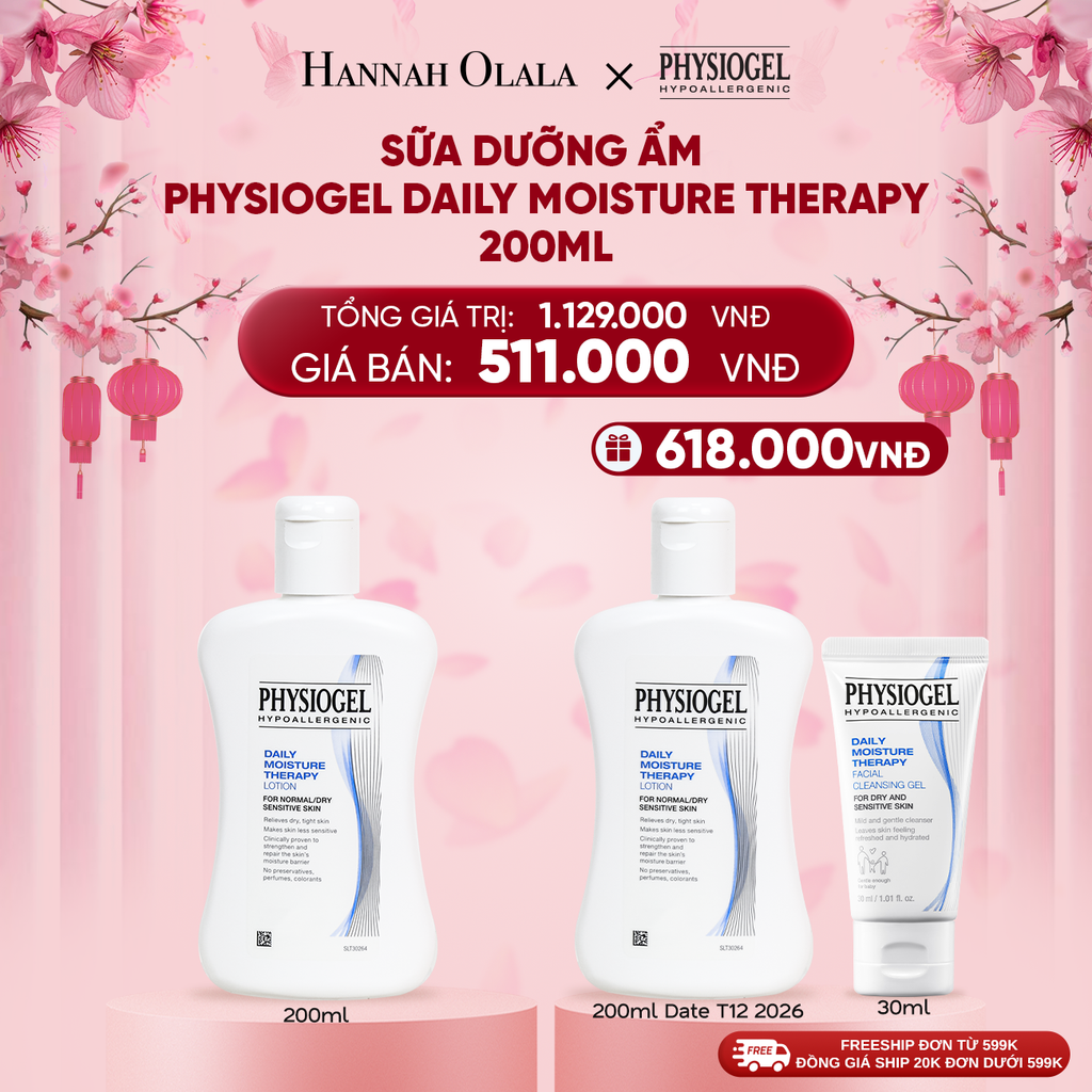  DEAL 1: SỮA DƯỠNG ẨM PHYSIOGEL DAILY MOISTURE THERAPY 200ml 