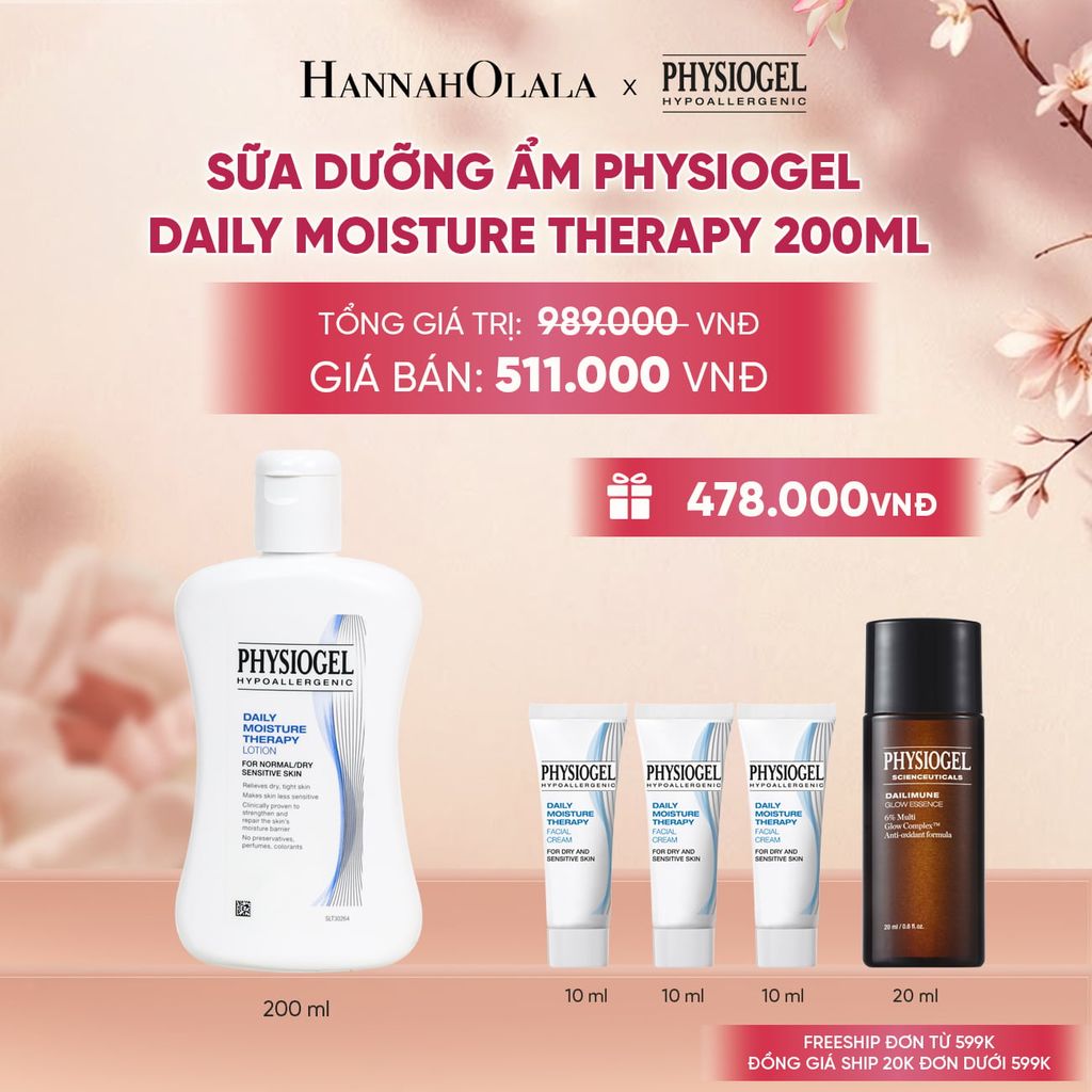  SỮA DƯỠNG ẨM PHYSIOGEL DAILY MOISTURE THERAPY 200ml 
