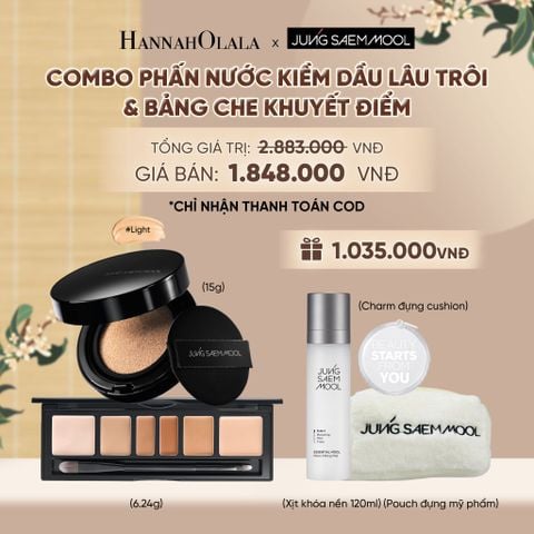  COMBO PHẤN NƯỚC KIỀM DẦU LÂU TRÔI X BẢNG CHE KHUYẾT ĐIỂM - A1553 