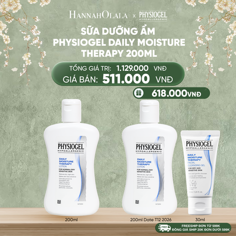  DEAL 1: SỮA DƯỠNG ẨM PHYSIOGEL DAILY MOISTURE THERAPY 200ml 