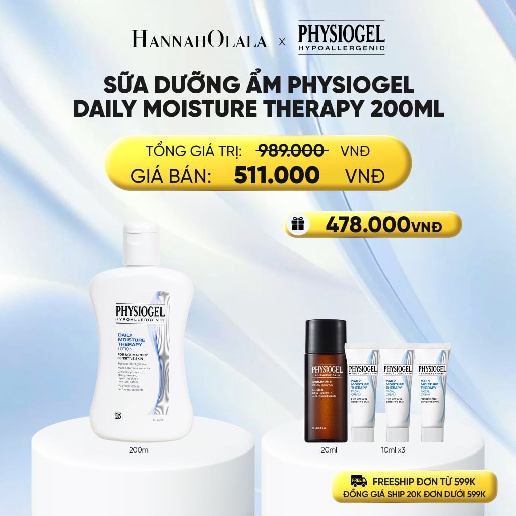  SỮA DƯỠNG ẨM PHYSIOGEL DAILY MOISTURE THERAPY 200ML - E194 