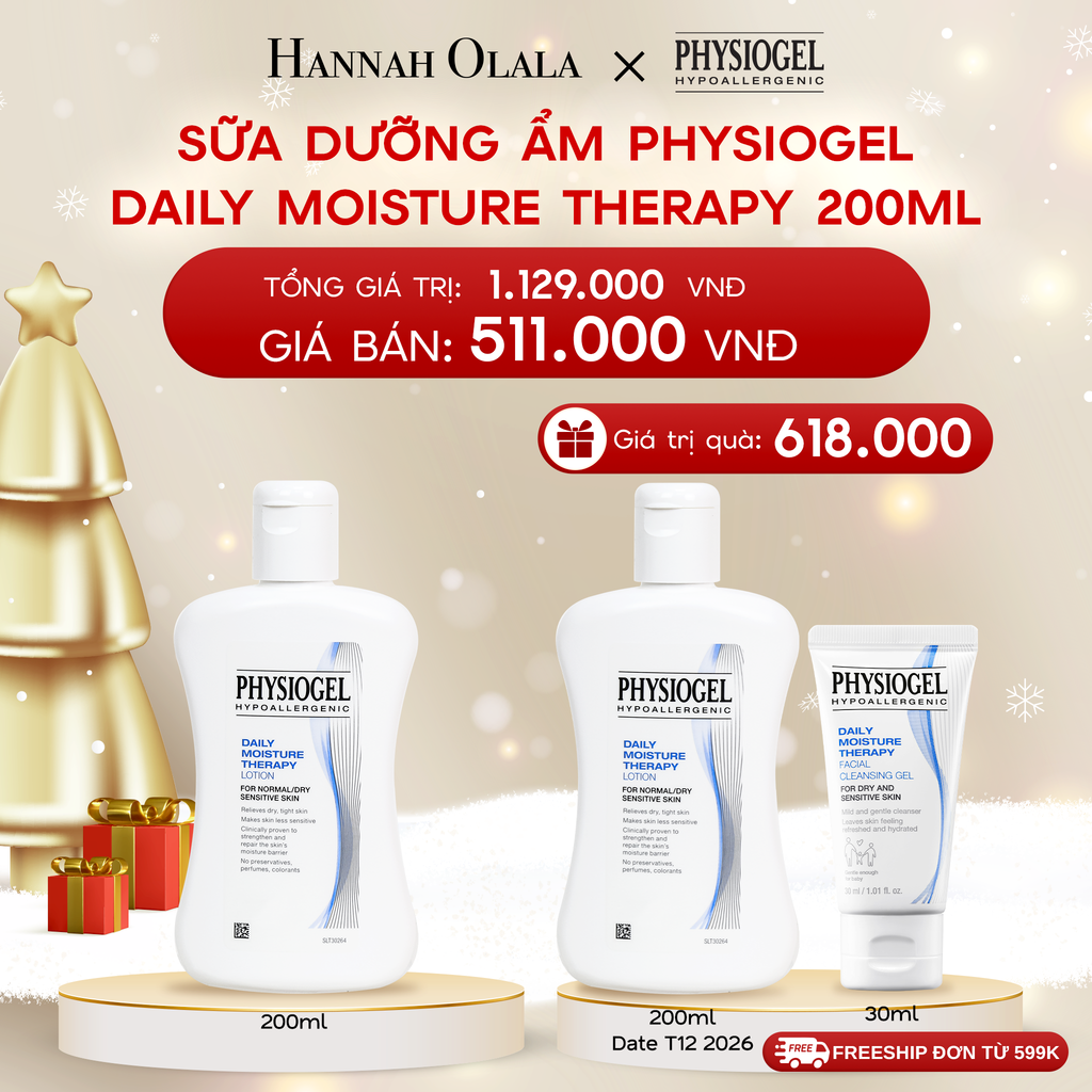  DEAL 1: SỮA DƯỠNG ẨM PHYSIOGEL DAILY MOISTURE THERAPY 200ml 