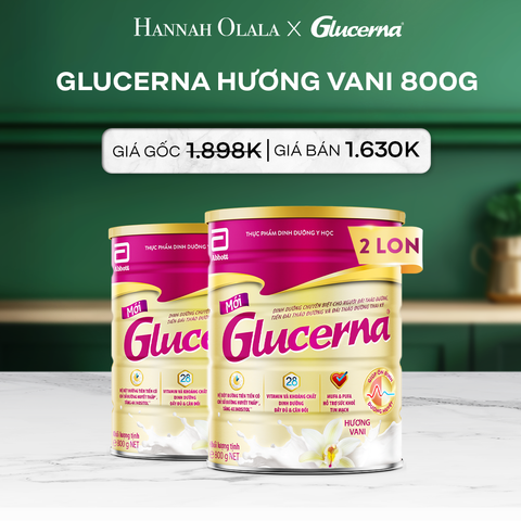  DEAL 2: 2 LON GLCUERNA DẠNG BỘT HƯƠNG VANI 800G 
