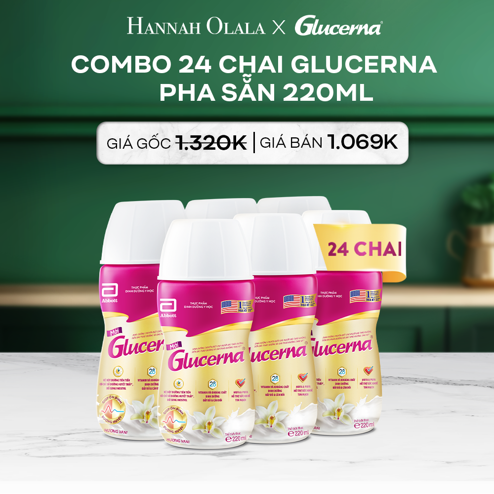  DEAL 4: 1 THÙNG GLUCERNA 24 CHAI 
