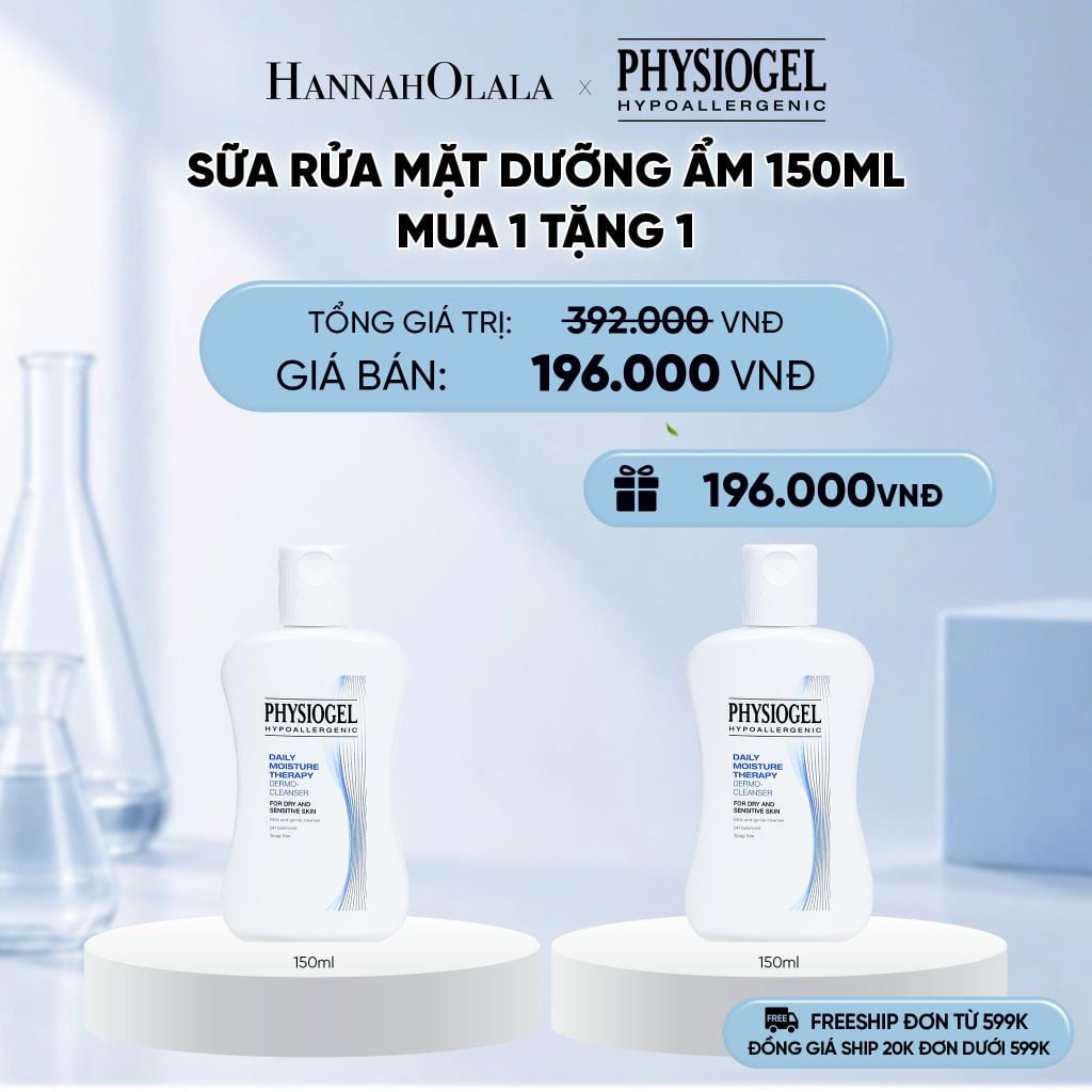  SỮA RỬA MẶT DƯỠNG ẨM PHYSIOGEL DAILY MOISTURE THERAPY 150ML 