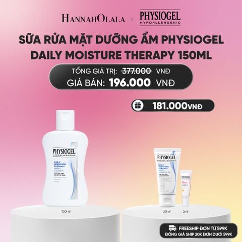  SỮA RỬA MẶT DƯỠNG ẨM PHYSIOGEL DAILY MOISTURE THERAPY 150ML_ A706 