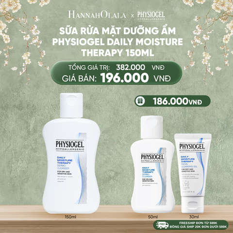  DEAL 2: SỮA RỬA MẶT DƯỠNG ẨM PHYSIOGEL DAILY MOISTURE THERAPY 150ml 