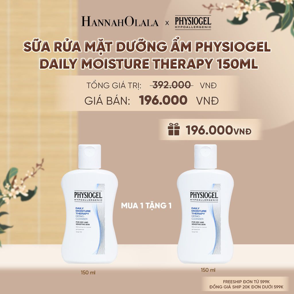  SỮA RỬA MẶT DƯỠNG ẨM PHYSIOGEL DAILY MOISTURE THERAPY 150ML - A2233 