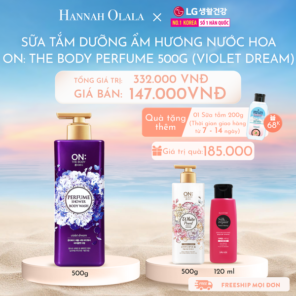  C619_DEAL 03: SỮA TẮM DƯỠNG ẨM HƯƠNG NƯỚC HOA ON: THE BODY PERFUME 500G - Classic Pink 