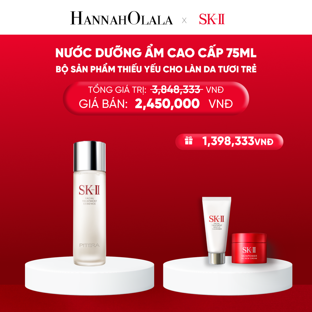  E33_DEAL 33: BỘ SẢN PHẨM THIẾU YẾU CHO LÀN DA TƯƠI TRẺ SK-II 