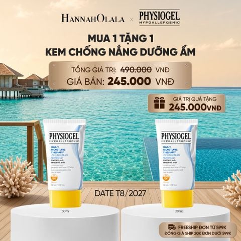  KEM CHỐNG NẮNG DƯỠNG ẨM PHYSIOGEL DAILY MOISTURE THERAPY 30ml_ D800 