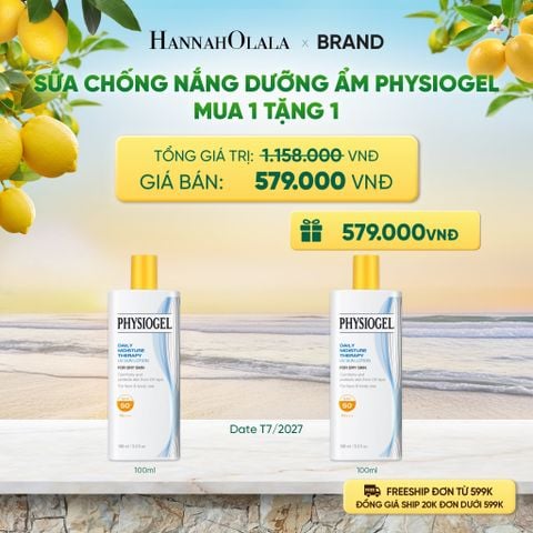  SỮA CHỐNG NẮNG DƯỠNG ẨM PHYSIOGEL DAILY MOISTURE THERAPY 100ml - A1585 
