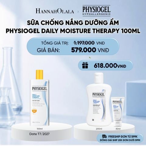  SỮA CHỐNG NẮNG DƯỠNG ẨM PHYSIOGEL DAILY MOISTURE THERAPY 100ml 