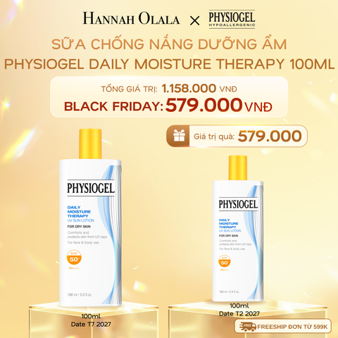  DEAL 5: SỮA CHỐNG NẮNG DƯỠNG ẨM  PHYSIOGEL DAILY MOISTURE THERAPY 100ml 