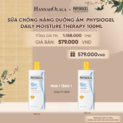  SỮA CHỐNG NẮNG DƯỠNG ẨM PHYSIOGEL DAILY MOISTURE THERAPY 100ml - A2234 