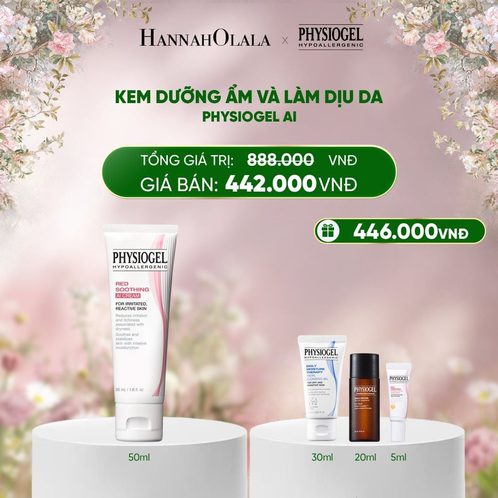  DEAL 3: KEM DƯỠNG ẨM VÀ LÀM DỊU DA PHYSIOGEL AI 50ML 