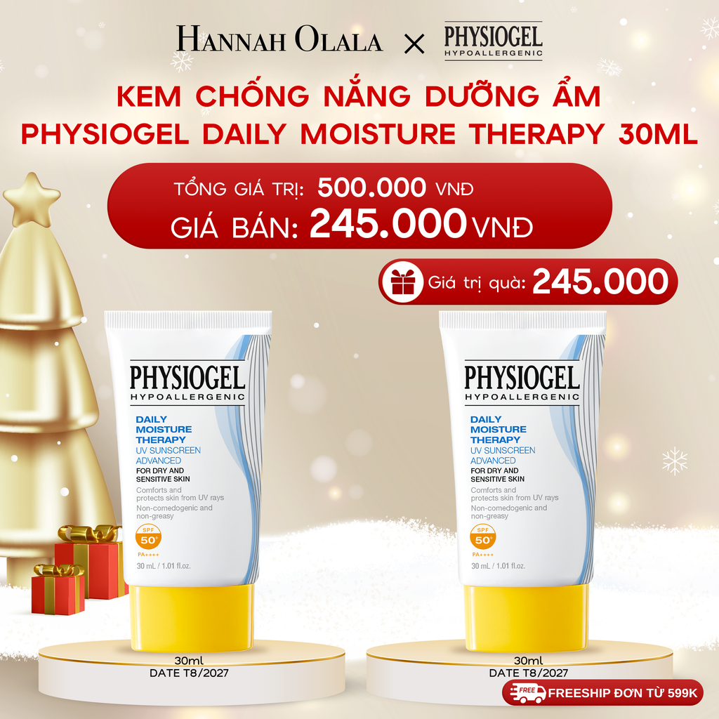  DEAL 1: KEM CHỐNG NẮNG DƯỠNG ẨM PHYSIOGEL DAILY MOISTURE THERAPY 30ml 