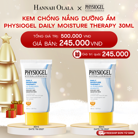  DEAL 1: KEM CHỐNG NẮNG DƯỠNG ẨM PHYSIOGEL DAILY MOISTURE THERAPY 30ml 