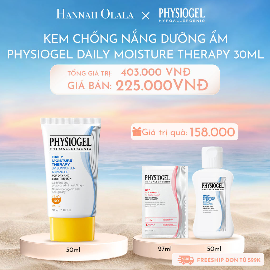  C832_DEAL 4: KEM CHỐNG NẮNG DƯỠNG ẨM PHYSIOGEL DAILY MOISTURE THERAPY 30ml 