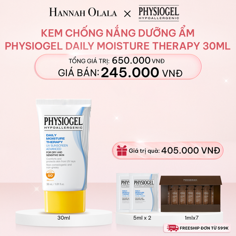  E1060_DEAL 4: KEM CHỐNG NẮNG DƯỠNG ẨM PHYSIOGEL DAILY MOISTURE THERAPY 30ml 