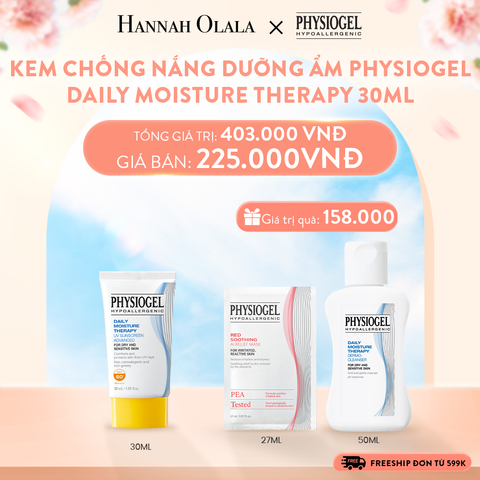  A666_DEAL 4: KEM CHỐNG NẮNG DƯỠNG ẨM PHYSIOGEL DAILY MOISTURE THERAPY 30ML 