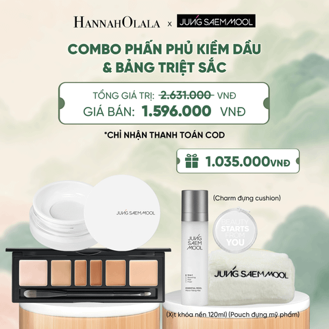  COMBO PHẤN PHỦ KIỀM DẦU X BẢNG TRIỆT SẮC - A1273 