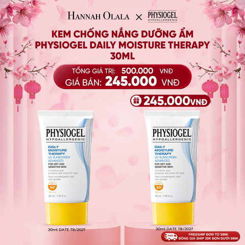  DEAL 4: KEM CHỐNG NẮNG DƯỠNG ẨM PHYSIOGEL DAILY MOISTURE THERAPY 30ml 