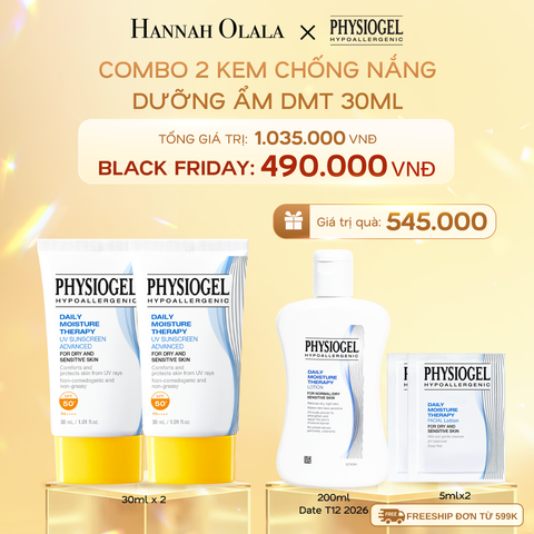  C1282_DEAL 12: BỘ 2 KEM CHỐNG NẮNG DƯỠNG ẨM PHYSIOGEL DAILY MOISTURE THERAPY 30ml 