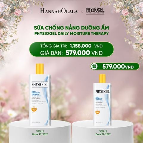  DEAL 5: SỮA CHỐNG NẮNG DƯỠNG ẨM PHYSIOGEL DAILY MOISTURE THERAPY 100ML 