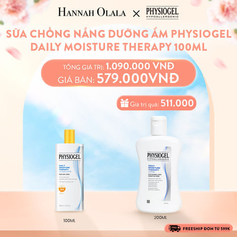  A667_DEAL 5: SỮA CHỐNG NẮNG DƯỠNG ẨM PHYSIOGEL DAILY MOISTURE THERAPY 100ML 
