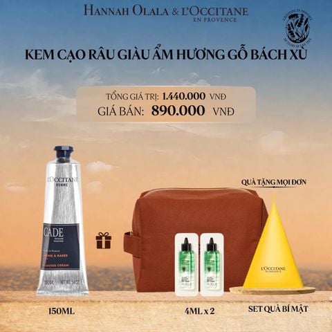 KEM CẠO RÂU CHIẾT XUẤT GỖ CÂY BÁCH XÙ L'OCCITANE 