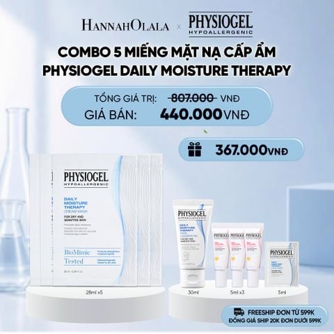  COMBO 5 MIẾNG MẶT NẠ CẤP ẨM PHYSIOGEL DAILY MOISTURE THERAPY 