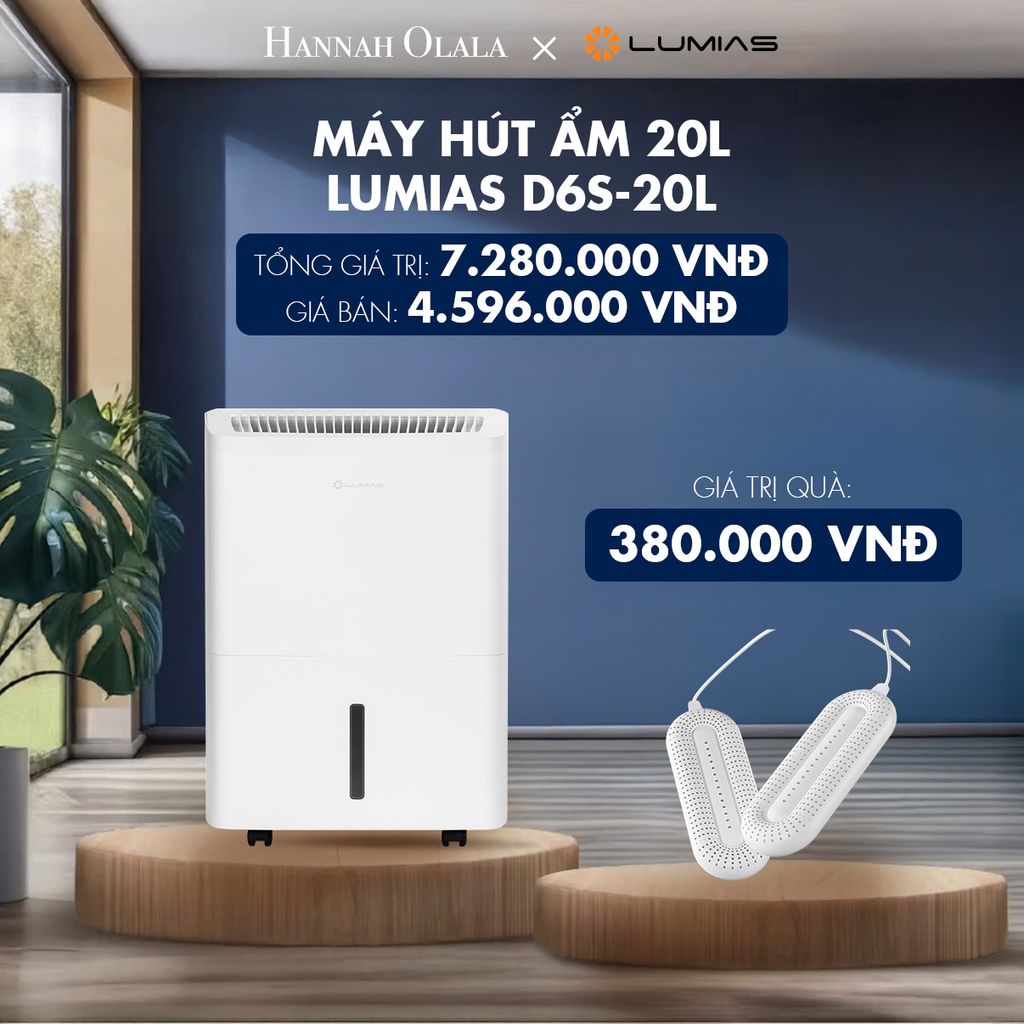  M76_DEAL 37: MÁY HÚT ẨM 20L LUMIAS D6S-20L 