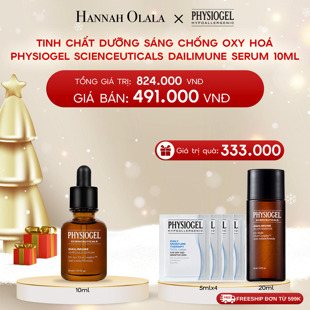  DEAL 7: TINH CHẤT DƯỠNG SÁNG CHỐNG OXY HOÁ PHYSIOGEL SCIENCEUTICALS DAILIMUNE 10ml 