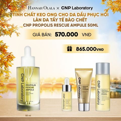  TINH CHẤT KEO ONG CHO DA DẦU PHỤC HỒI LÀN DA TẨY TẾ BÀO CHẾT CNP PROPOLIS RESCUE AMPULE 50ML - E2155 