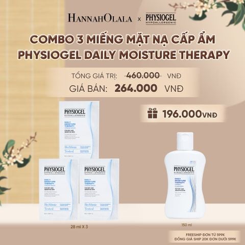  COMBO 3 MIẾNG MẶT NẠ CẤP ẨM PHYSIOGEL DAILY MOISTURE THERAPY - A2238 