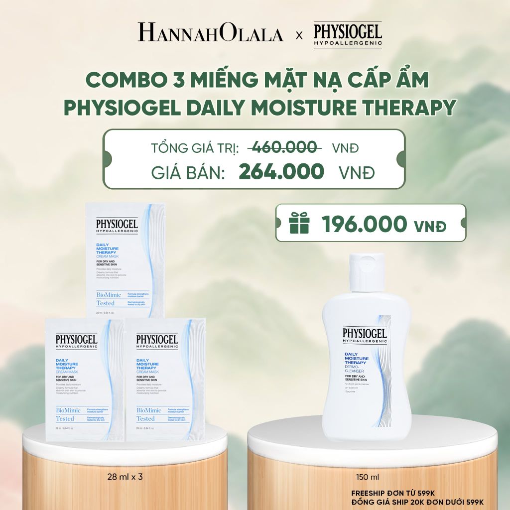  COMBO 3 MIẾNG MẶT NẠ CẤP ẨM PHYSIOGEL DAILY MOISTURE THERAPY - A79 