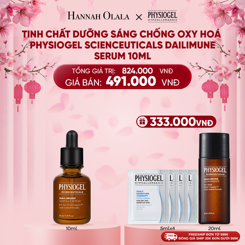  DEAL 7: TINH CHẤT DƯỠNG SÁNG CHỐNG OXY HOÁ PHYSIOGEL SCIENCEUTICALS DAILIMUNE 10ml 