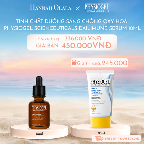  C835_DEAL 7: TINH CHẤT DƯỠNG SÁNG CHỐNG OXY HOÁ PHYSIOGEL SCIENCEUTICALS DAILIMUNE 10ml 