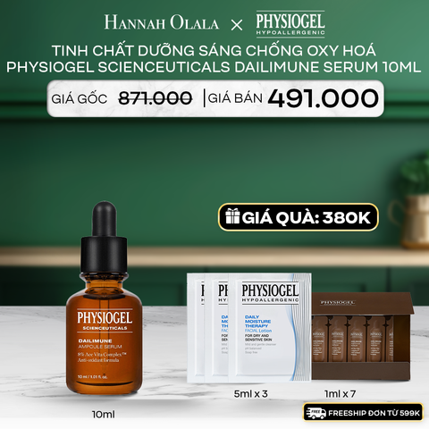  A81_DEAL 7: TINH CHẤT DƯỠNG SÁNG CHỐNG OXY HOÁ PHYSIOGEL SCIENCEUTICALS DAILIMUNE 10ml 