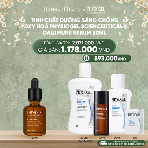  DEAL 8: TINH CHẤT DƯỠNG SÁNG CHỐNG OXY HOÁ PHYSIOGEL SCIENCEUTICALS DAILIMUNE 30ml 