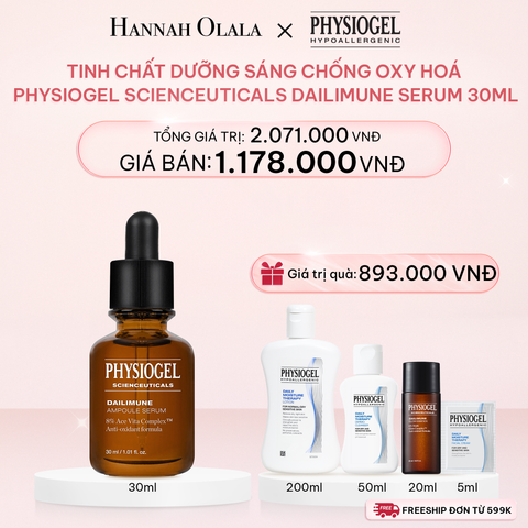  E1064_DEAL 8: TINH CHẤT DƯỠNG SÁNG CHỐNG OXY HOÁ PHYSIOGEL SCIENCEUTICALS DAILIMUNE 30ml 