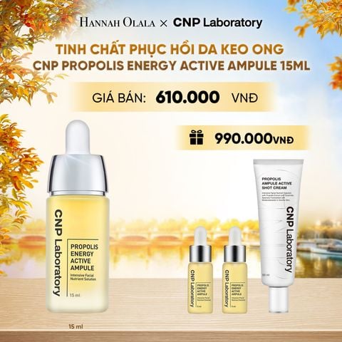  TINH CHẤT PHỤC HỒI DA KEO ONG CNP PROPOLIS ENERGY ACTIVE AMPULE 15ML - E2157 